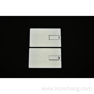 Silver Metal Card USB Flash Drive